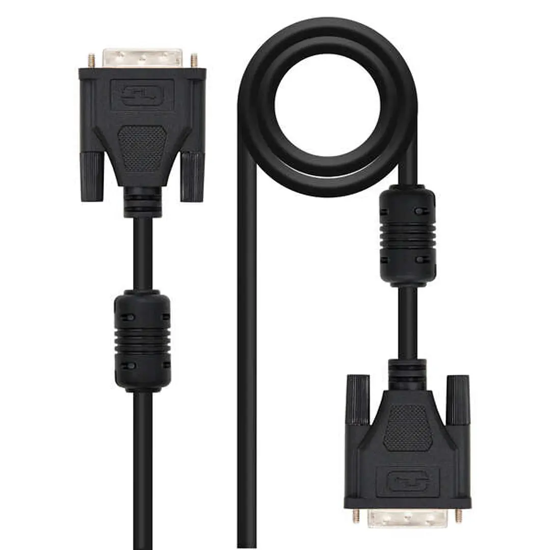 Nanocable Cable DVI Dual Link 24+1 Macho a DVI 24+1 Macho 5m - Color Negro 1