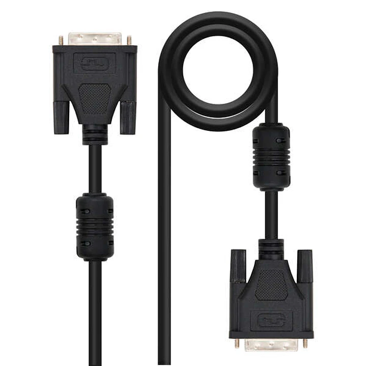 Nanocable Cable DVI Dual Link 24+1 Macho a DVI 24+1 Macho 5m - Color Negro 1