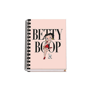 Dohe Cuaderno Espiral Tapa Dura A5 - 162x210mm - Cubierta Carton Forrado - Espiral Metalico Negro - 100 Hojas Offset 90g Microperforadas - Cuadricula 