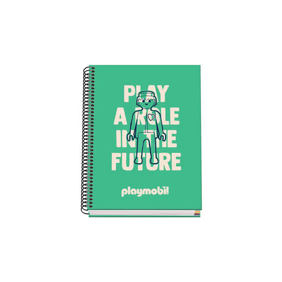 Dohe Cuaderno Espiral Tapa Dura A5 - 162x210mm - Cubierta Carton Forrado - Espiral Metalico Negro - 100 Hojas Offset 90g Microperforadas - Cuadricula  1