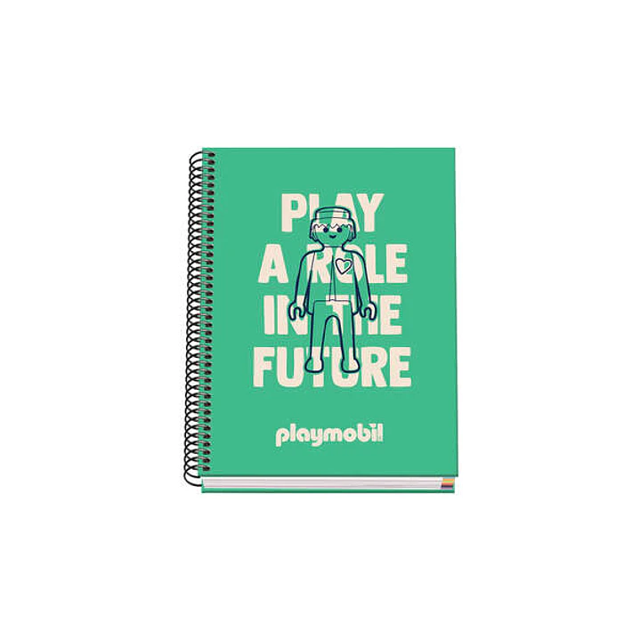 Dohe Cuaderno Espiral Tapa Dura A5 - 162x210mm - Cubierta Carton Forrado - Espiral Metalico Negro - 100 Hojas Offset 90g Microperforadas - Cuadricula  1