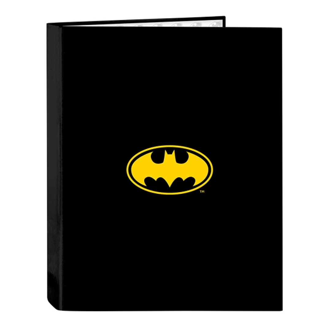 Safta Batman Game Over Carpeta con 4 Anillas 25mm - Tapas Duras Forradas - Formato Folio - 265x40x330mm - Color Negro 1