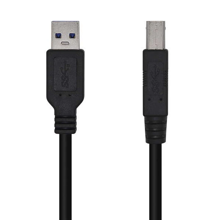 Aisens Cable USB 3.0 Impresora Tipo A/M-B/M - 3.0M - Color Negro 1