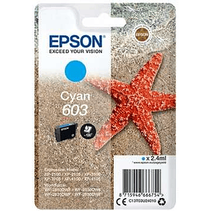 Epson 603 Cyan Cartucho de Tinta Original - C13T03U24010