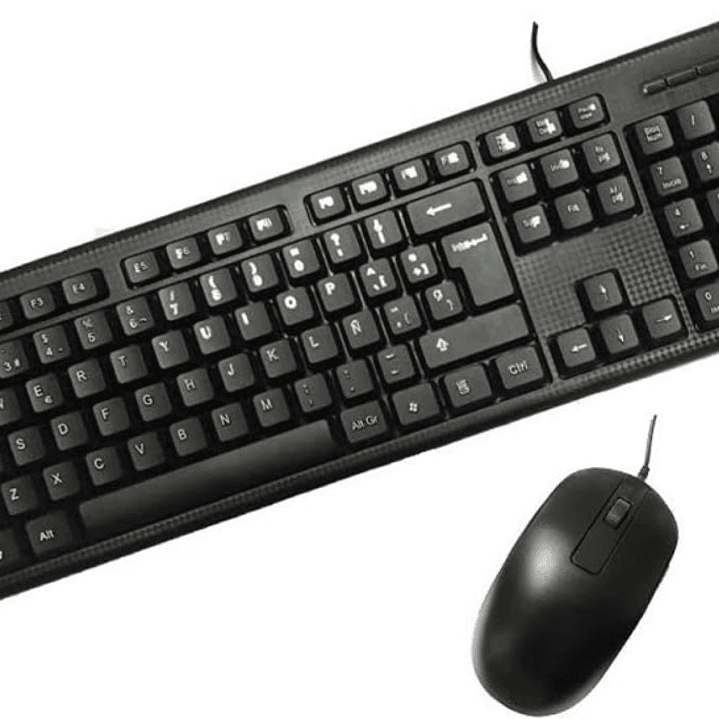 Coolbox PcCase KTR-001 Pack USB Teclado 105 Teclas + Raton 3 Botones - Uso Ambidiestro - Color Negro 1