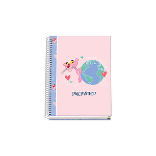 Dohe Cuaderno Espiral Tapa Dura A5 - 162x210mm - Cubierta Carton Forrado - Espiral Metalico Blanco - 100 Hojas Offset 90g Microperforadas - Cuadricula