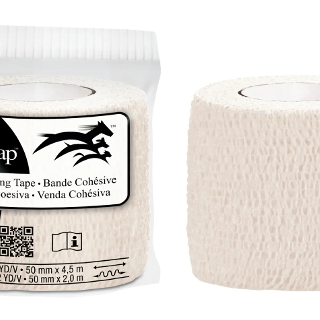 3M Vetrap Venda Cohesiva - 5cm x 4.5m - Flexible - Transpirable - Autoadhesiva - Color Blanco 1