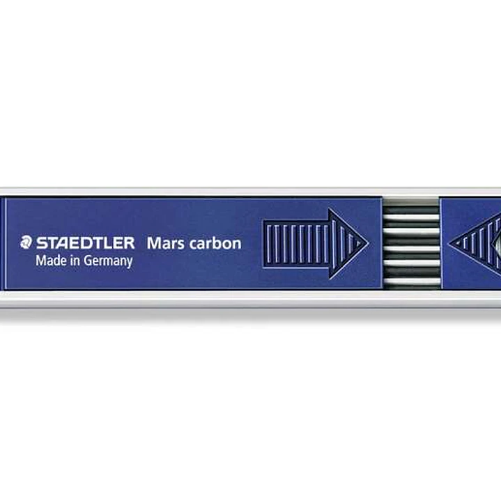 Staedtler Mars Carbon 200 Pack con 12 Minas de Dibujo - Mina HB de 2mm - Longitud de 130mm 1