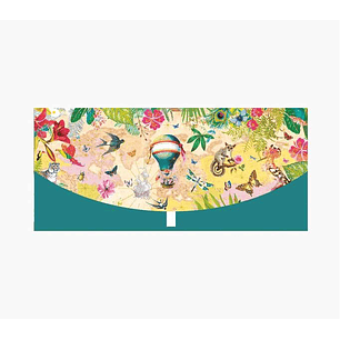 Pictura Money Cards Tarjeta de Felicitacion - Diseño de Globo y Animales - Tamaño 21,3cmx9,6cm - Incluye Sobre Blanco - Certificacion FSC