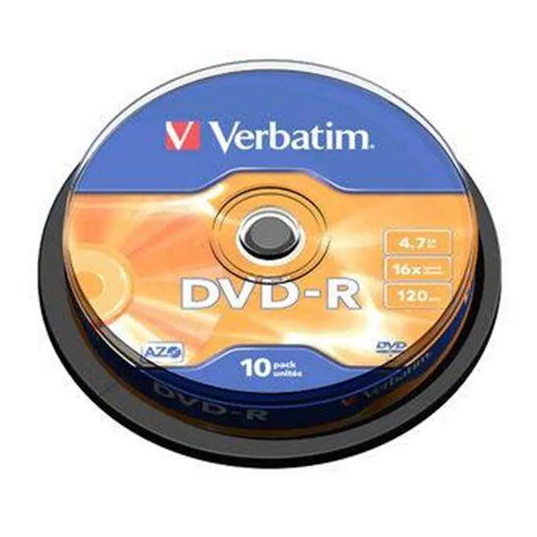 Verbatim DVD-R 16x 4.7GB (Tarrina 10 Uds) 1