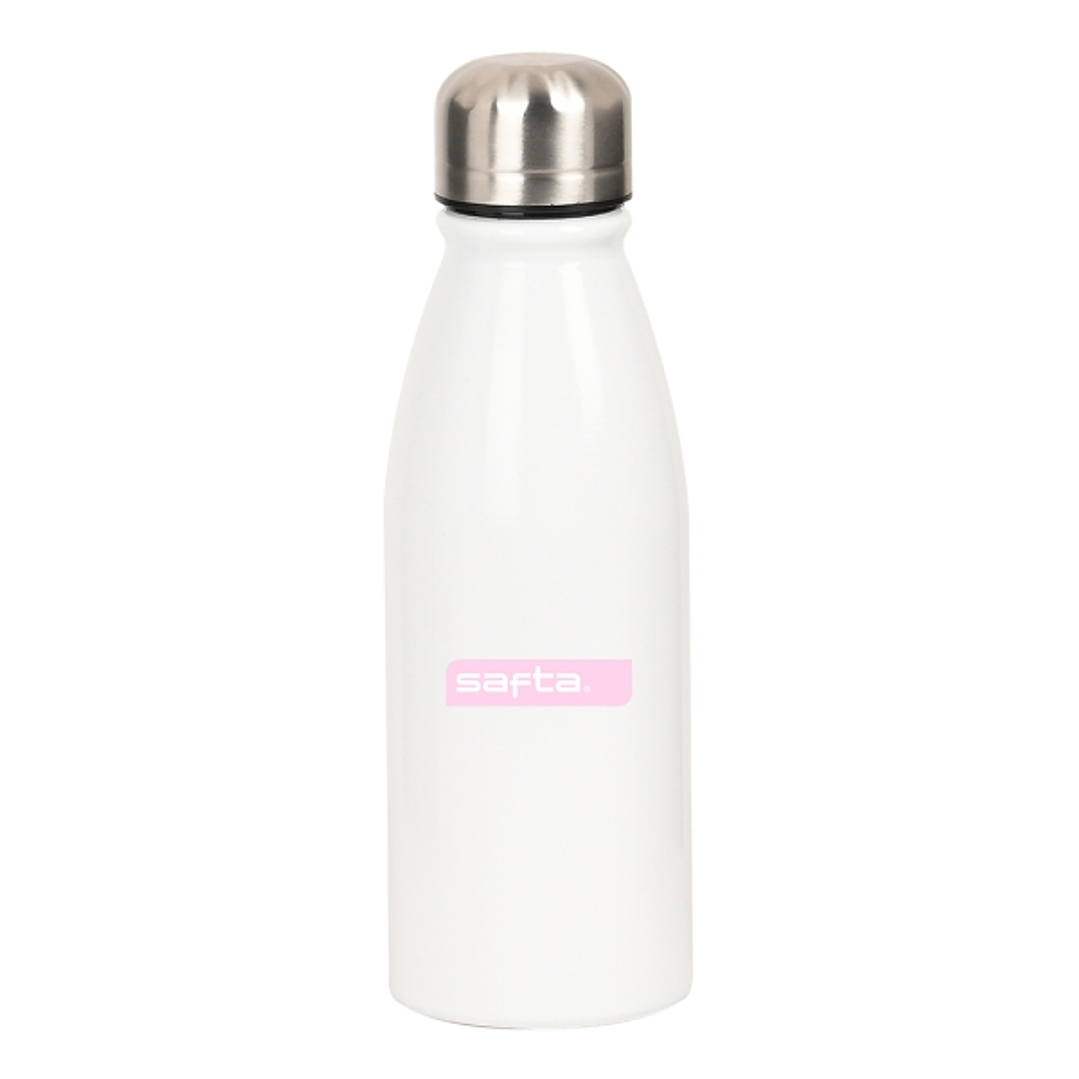 Safta Botella Metalica de 500ml - 60x240mm - Color Blanco 1