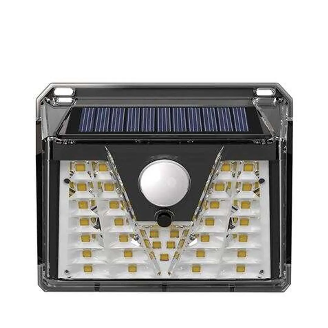 Elbat Aplique Led Solar - 150LM - Luz Fria 6500K - Sensor de Movimiento - Bateria 1200mAh 1