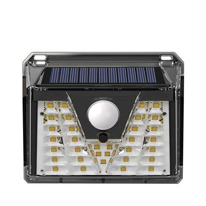 Elbat Aplique Led Solar - 150LM - Luz Fria 6500K - Sensor de Movimiento - Bateria 1200mAh 1