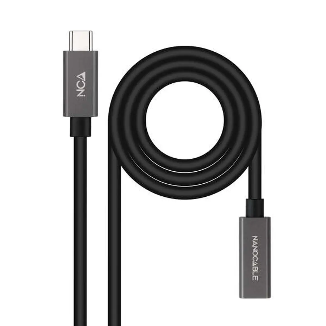Nanocable Cable USB 3.2 Gen2x2 60W 4K/60Hz USB-C M/H - 1.5m - Color Negro 1