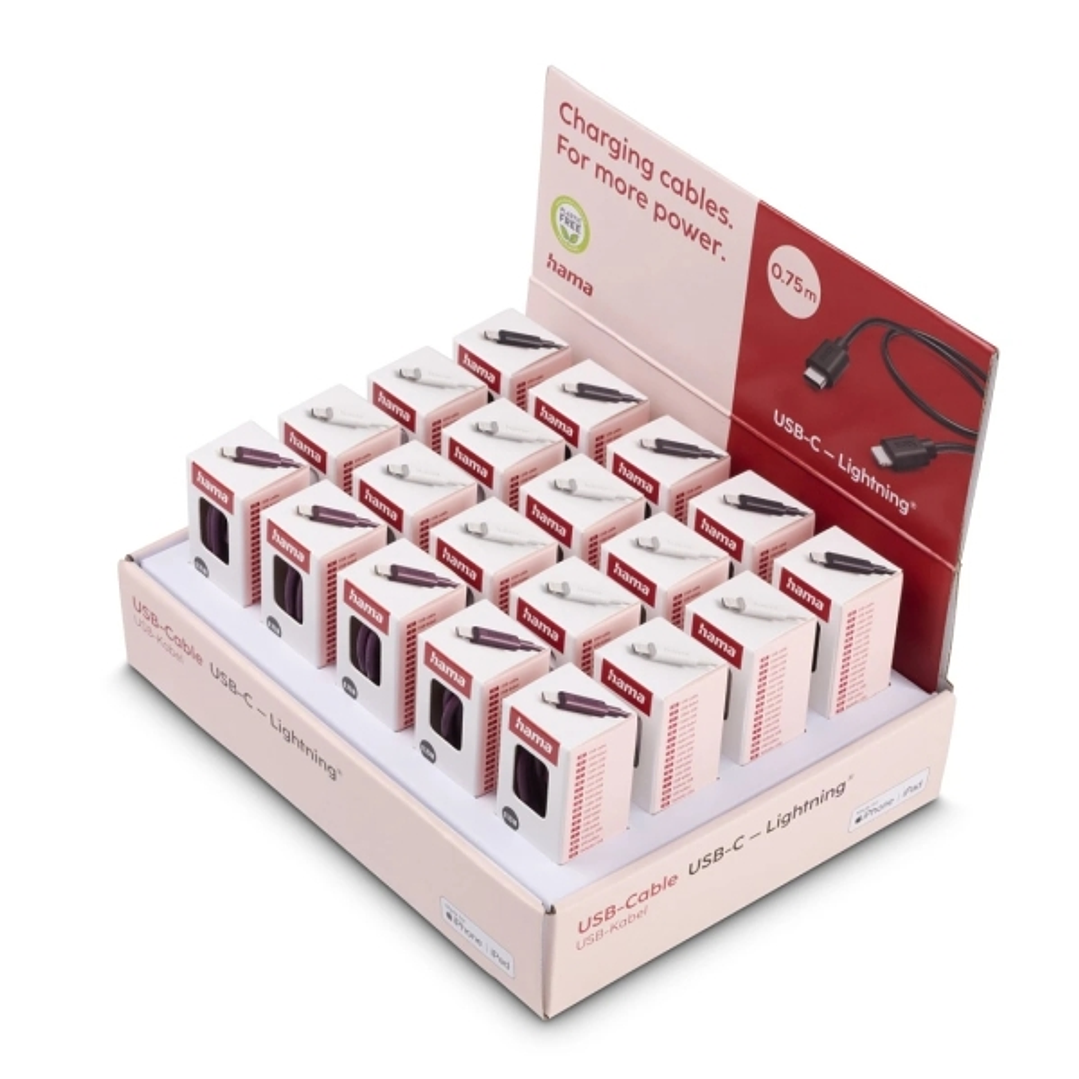 Hama Cable USB - Longitud 0.75m - Velocidad hasta 480Mbps - Blindado - Colores Surtidos 1