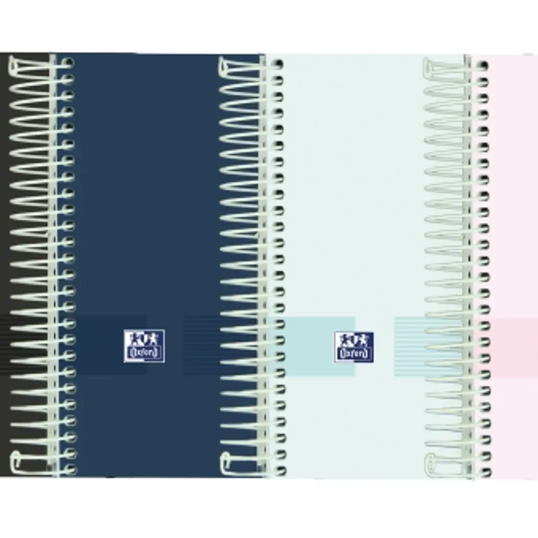 Oxford Live & Go Agenda Escolar 25/26 Espiral Dia Pagina - Tamaño 8º - Tapa de Plastico Opaco - Esquinas Microperforadas - Espacio para Notas - Cierre 1