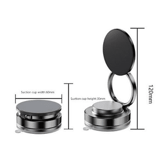 XO C177 Soporte Magnetico para Coche - Sujeccion por Vacio - Color Negro