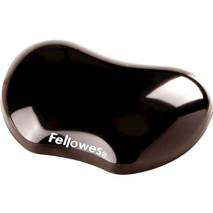 Fellowes Crystal Reposamuñecas Flexible de Gel - Resistente a las Manchas - Color Negro 1