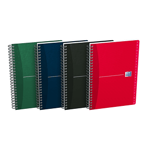 Oxford Office Essentials A5 Cuaderno de Tapa Blanda - Indice Alfabetico A-Z - 1 Linea por Pagina - 90 Hojas - Colores Surtidos