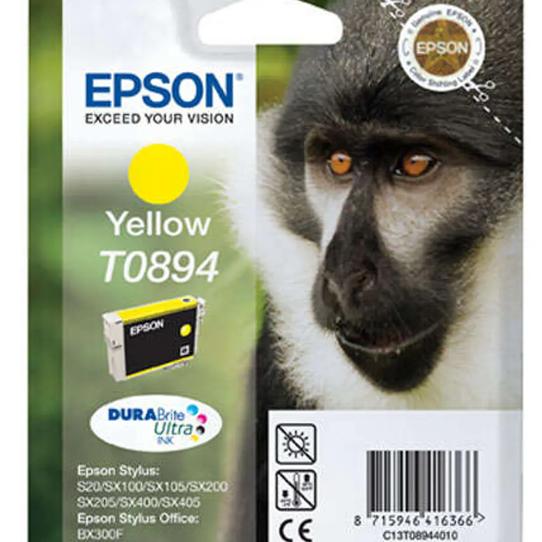 Epson T0894 Amarillo Cartucho de Tinta Original - C13T08944011 1