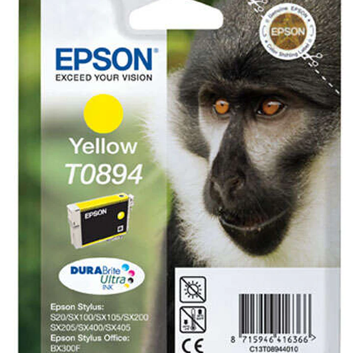 Epson T0894 Amarillo Cartucho de Tinta Original - C13T08944011 1