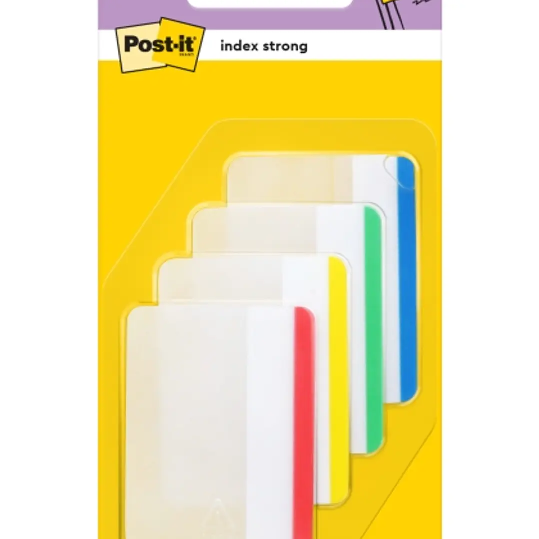 Post-It Index Dispensador con 24 Marcadores Reposicionables - Forma Rectangular - Colores Surtidos 1