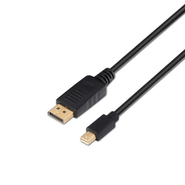 Aisens Cable Mini DP a Displayport V1.2 4K@60Hz - mDP/M-DP/M - 2.0m - 4K - Color Negro 1