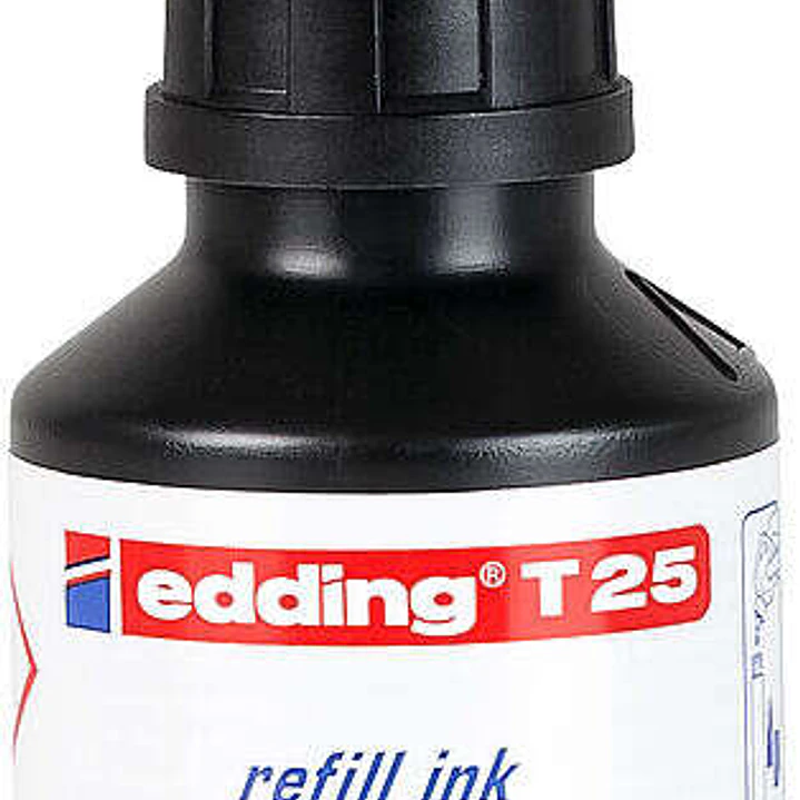 Edding T25 Bote de Recarga para Rotulador Permanente - Capacidad 30ml - Color Negro 1