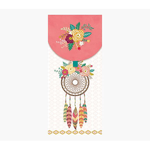 Pictura Tarjeta Money Cards - 9.6x21.3cm - Diseño Tematica Atrapasueños - Embolsada Individualmente - Incluye Sobre Blanco - Papel con Certificacion F