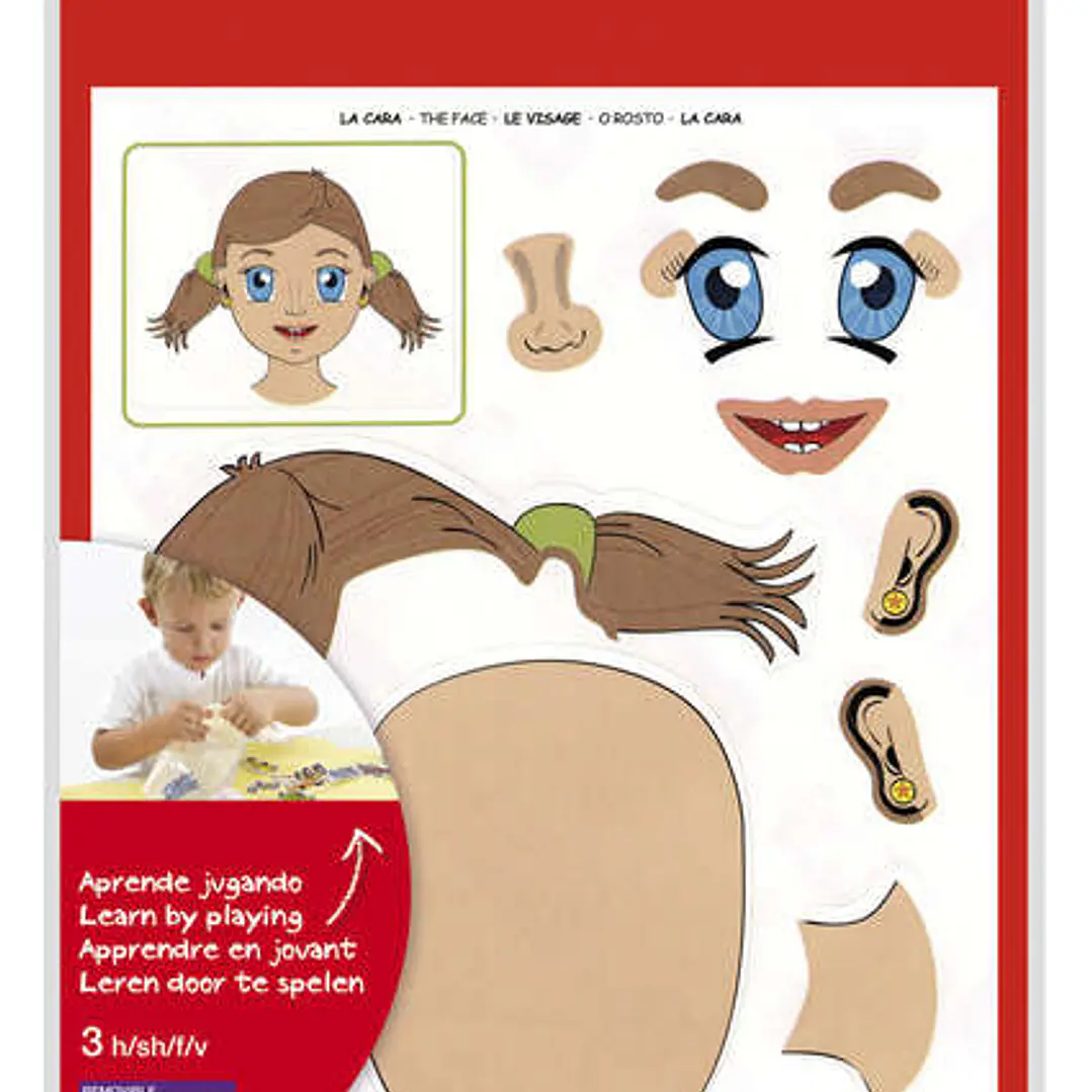 Apli Pack de 144 Gomets Tematicos de la Cara - Desarrollados con Educadores - Ayudan a Identificar Partes de la Cara - Adhesivo Removible a Base Agua 1