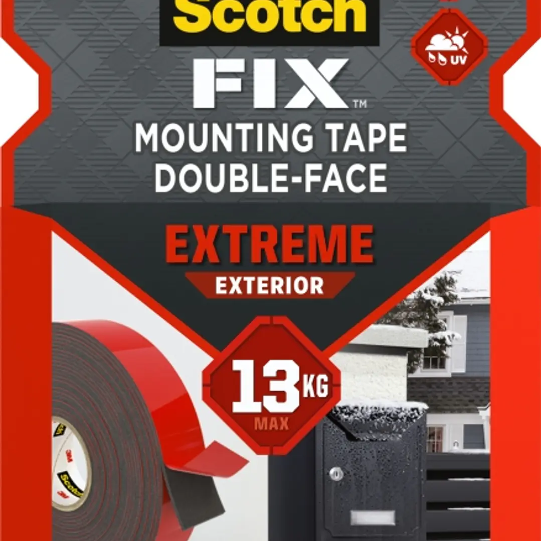 Scotch-Fix Cinta de Montaje para Exterior Extremo de Doble Cara - 19mm x 5m - Color Blanco 1