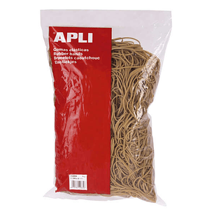 Apli Gomas Elasticas de Caucho Natural - Ø 200 x 10mm - Gran Elasticidad y Resistencia - Contenido 1kg
