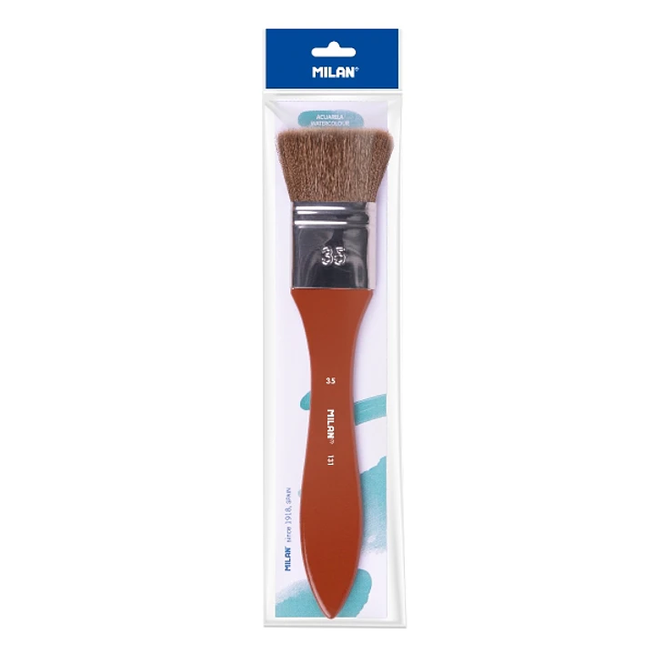 Milan 131 Paletina Escolar de 35mm - Mango de Madera Corto - Color Marron 1