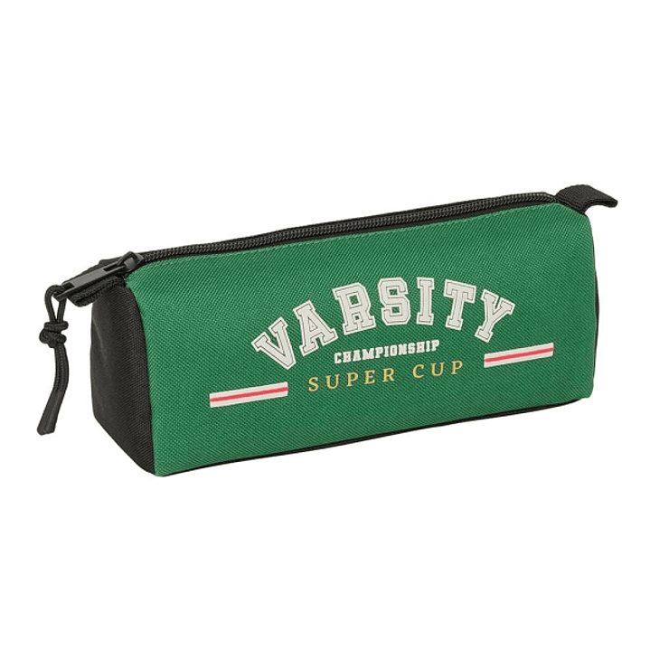 Safta Blackfit8 Varsity Portatodo - Cremallera - 1.20L - 210x70x80mm - Color Negro y Verde 1