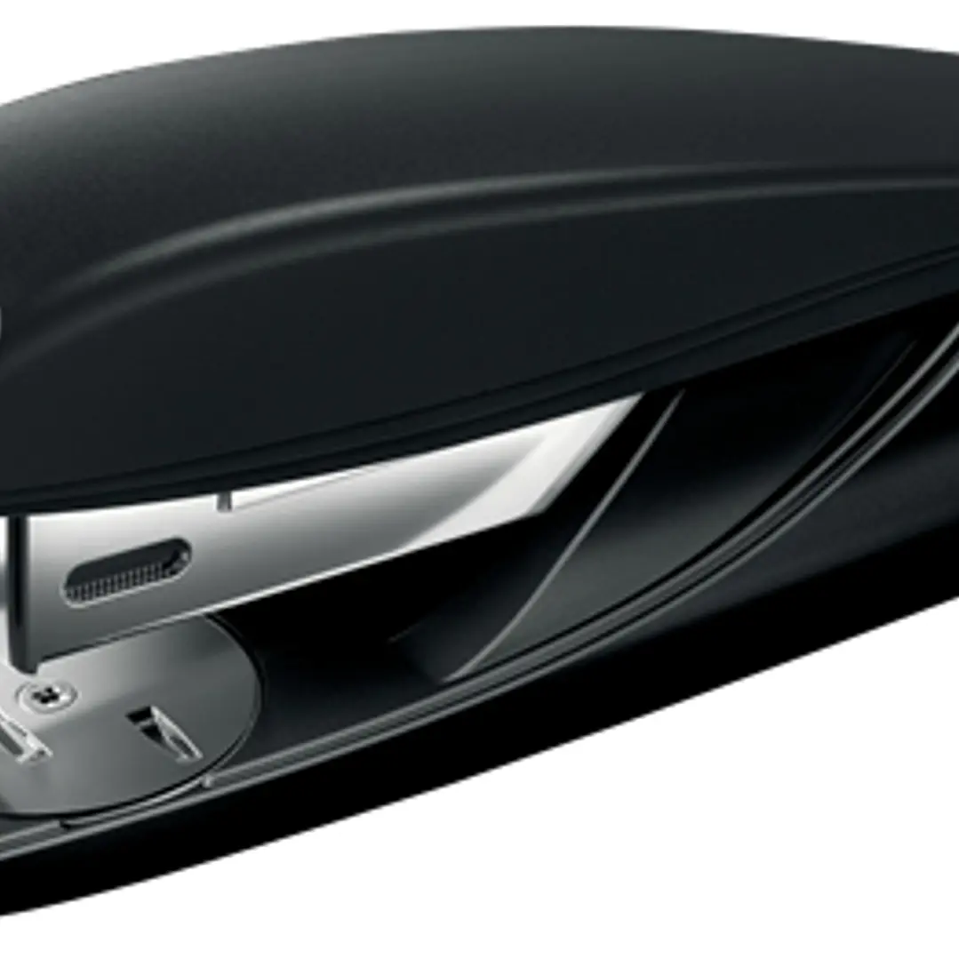 Petrus 210 Recycle Grapadora de Sobremesa - Grapa hasta 25 Hojas - 96% de Plastico Reciclado - Grapado Abierto, Cerrado y Clavado - Incluye 200 grapas 1