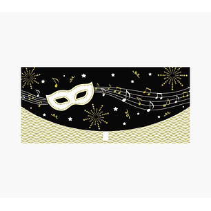 Pictura Tarjeta Money Cards - Tarjeta de Regalo Tipo Sobre Horizontal - Ideal para Regalar Cheques, Entradas o Dinero - Tematica Fiesta - 21.3x9.6cm -