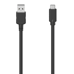 Hama Cable USB - Longitud 0.75m - USB-A Macho - USB-C Macho - Velocidad hasta 480Mbps - Color Negro