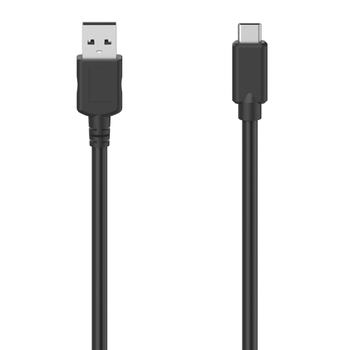 Hama Cable USB - Longitud 0.75m - USB-A Macho - USB-C Macho - Velocidad hasta 480Mbps - Color Negro 1