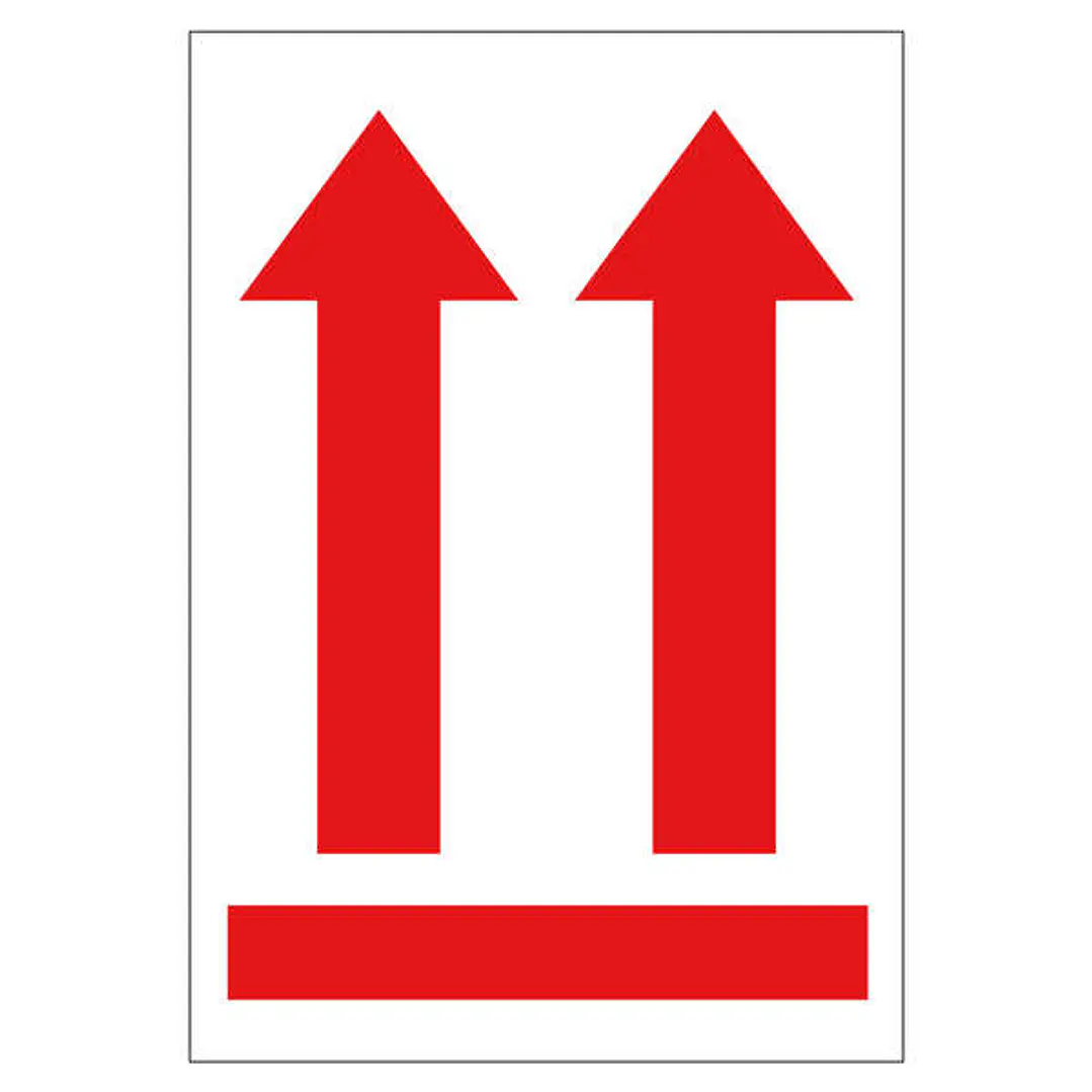 Apli Rollo de 200 Etiquetas Flecha Posicion Vertical 90x130mm 1