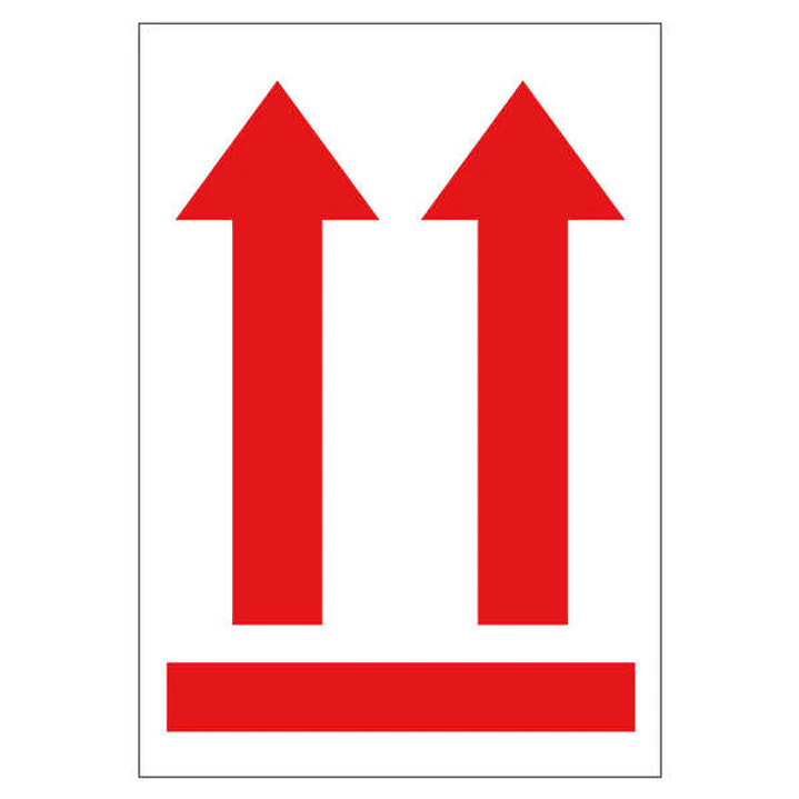 Apli Rollo de 200 Etiquetas Flecha Posicion Vertical 90x130mm 1