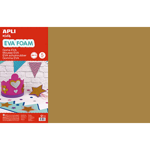 Apli Goma Eva Marron 600x400 - 5 Hojas de Alta Calidad y Facil de Cortar