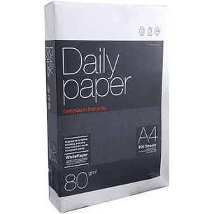 Daily Paper Papel A4 80gr. 210x297mm (500 Hojas) Blanco