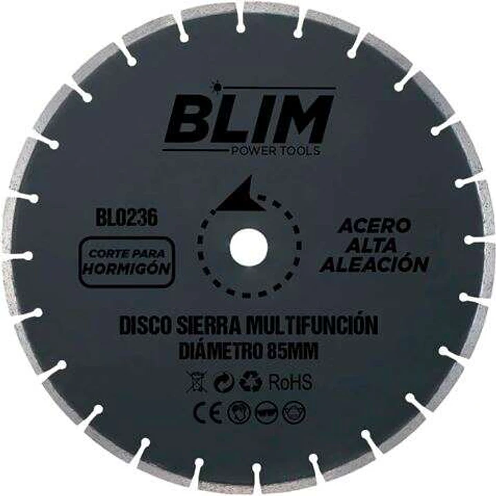 Blim Disco Corte de Hormigon y Marmol para Sierra Multifuncion 85mm 1