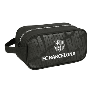 Safta F.C.Barcelona Zapatillero - Asa Lateral - 6L - Facil Transporte - Compacto y Ligero - 290x140x150mm - Color Negro