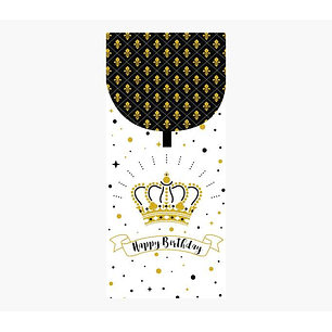 Pictura Tarjeta Money Cards - 9.6x21.3cm - Diseño Elegante con Tematica de Corona - Incluye Sobre Blanco - Certificacion FSC - Ideal para Regalar Dine