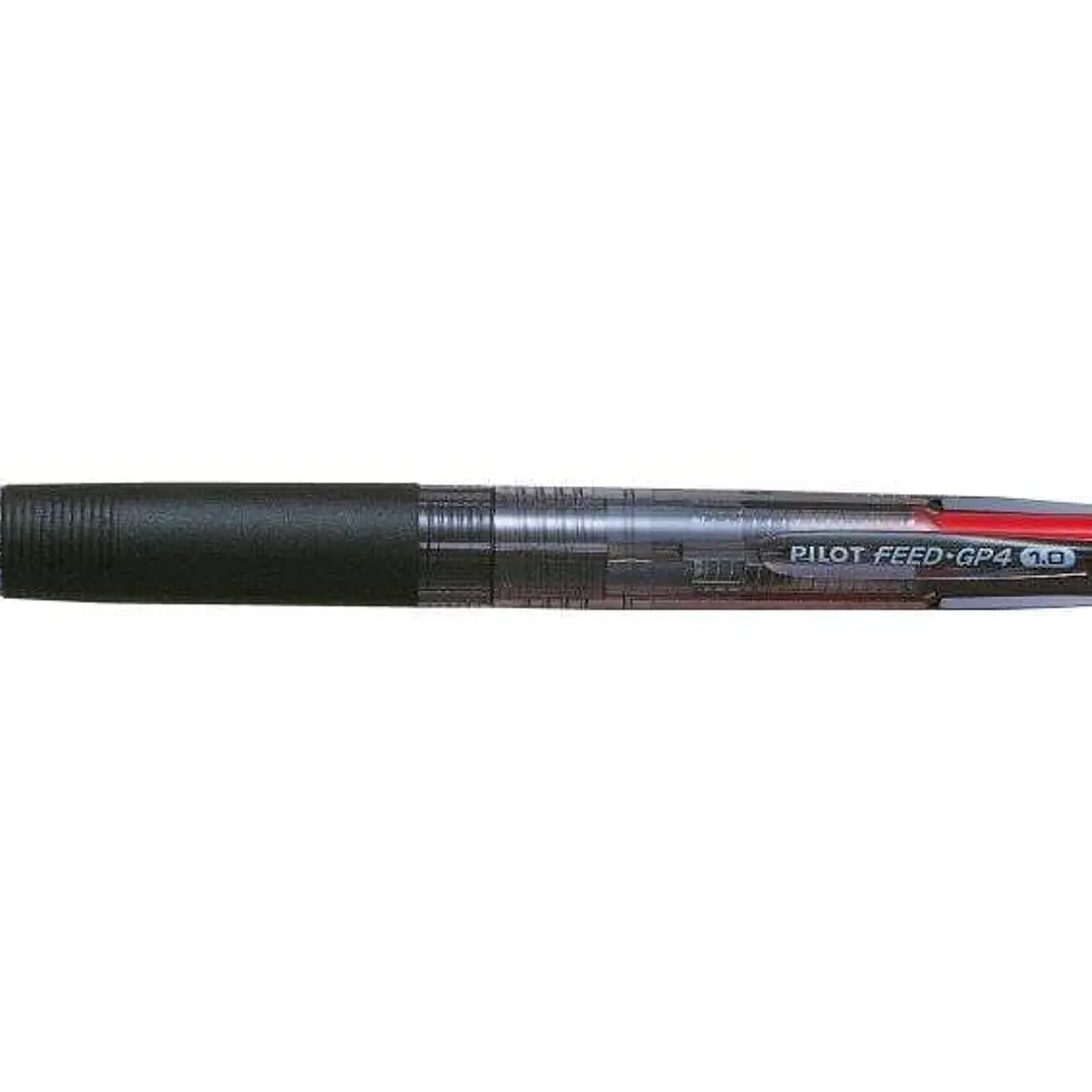 Pilot Boligrafo de Bola Retractil Feed GP4 Begreen - Punta Redonda 1mm - Trazo 0.27mm - 78.2% de Plastico Reciclado - Recargable - Grip Ergonomico - 4 1