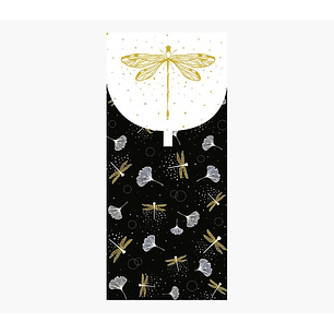 Pictura Tarjeta Money Cards - Tarjeta de Regalo Tipo Sobre - Tematica Libelulas - 9.6x21.3cm - Embolsada Individualmente en Celofan - Incluido Sobre B
