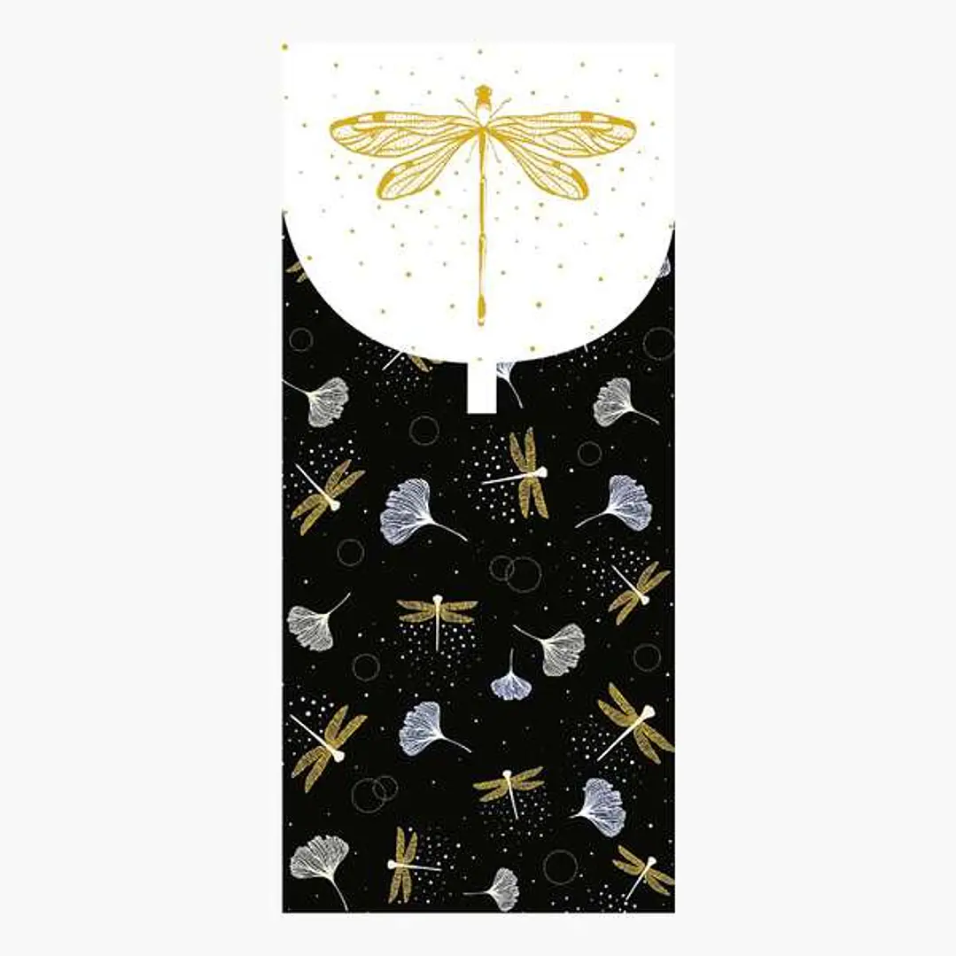 Pictura Tarjeta Money Cards - Tarjeta de Regalo Tipo Sobre - Tematica Libelulas - 9.6x21.3cm - Embolsada Individualmente en Celofan - Incluido Sobre B 1