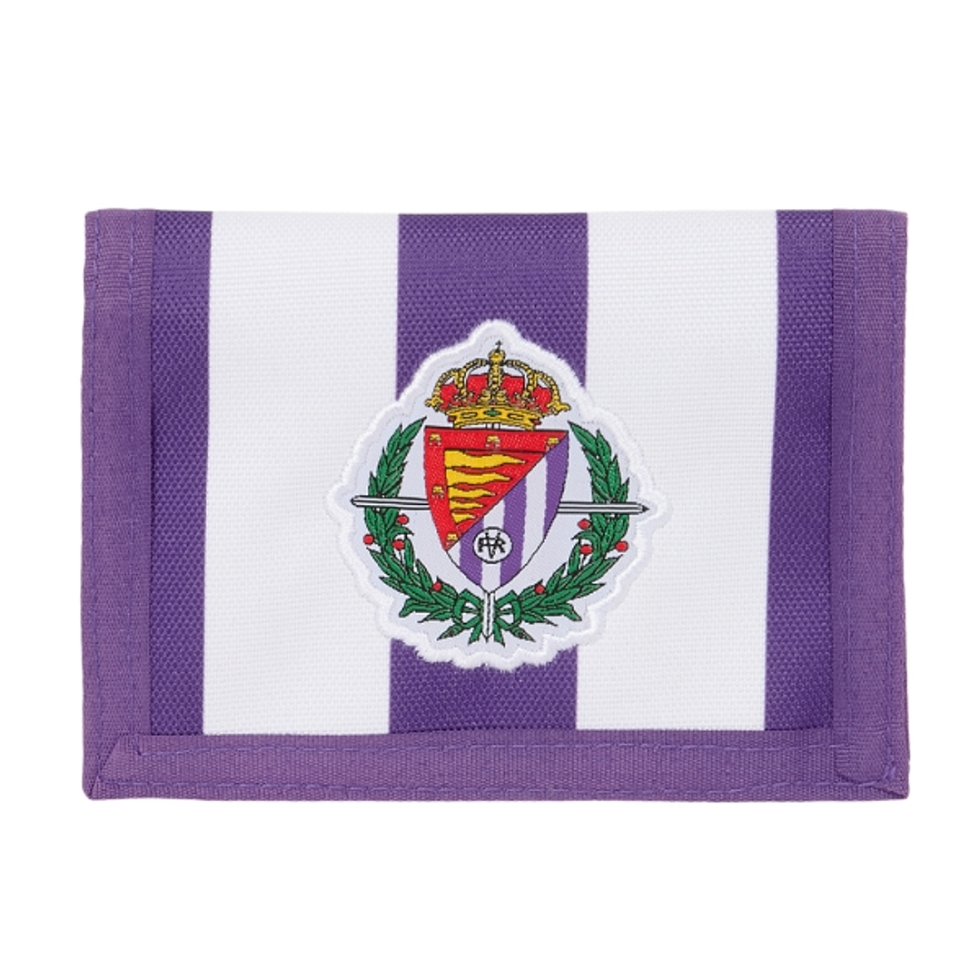 Safta Real Valladolid Billetera - Cabecera para Colgar - Cierre con Velcro - Compartimentos Internos - Bolsillo para Monedas - 125x10x95mm - Color Mor 1