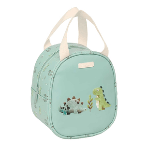 Safta Dinos Neceser Termo de 5.85L - Interior Forrado en Aluminio - Asa Superior - 190x140x220mm - Color Menta